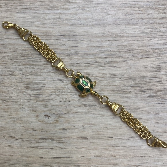 Enamel Turtle Bracelet - Picture 2 of 7